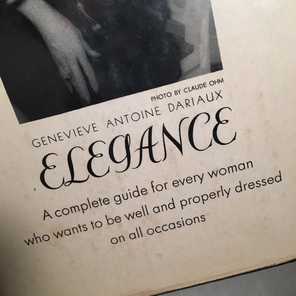 "Elegance" by  Dariaux, SIGNED 1st Ed. + BONUS - Picture 6 of 9